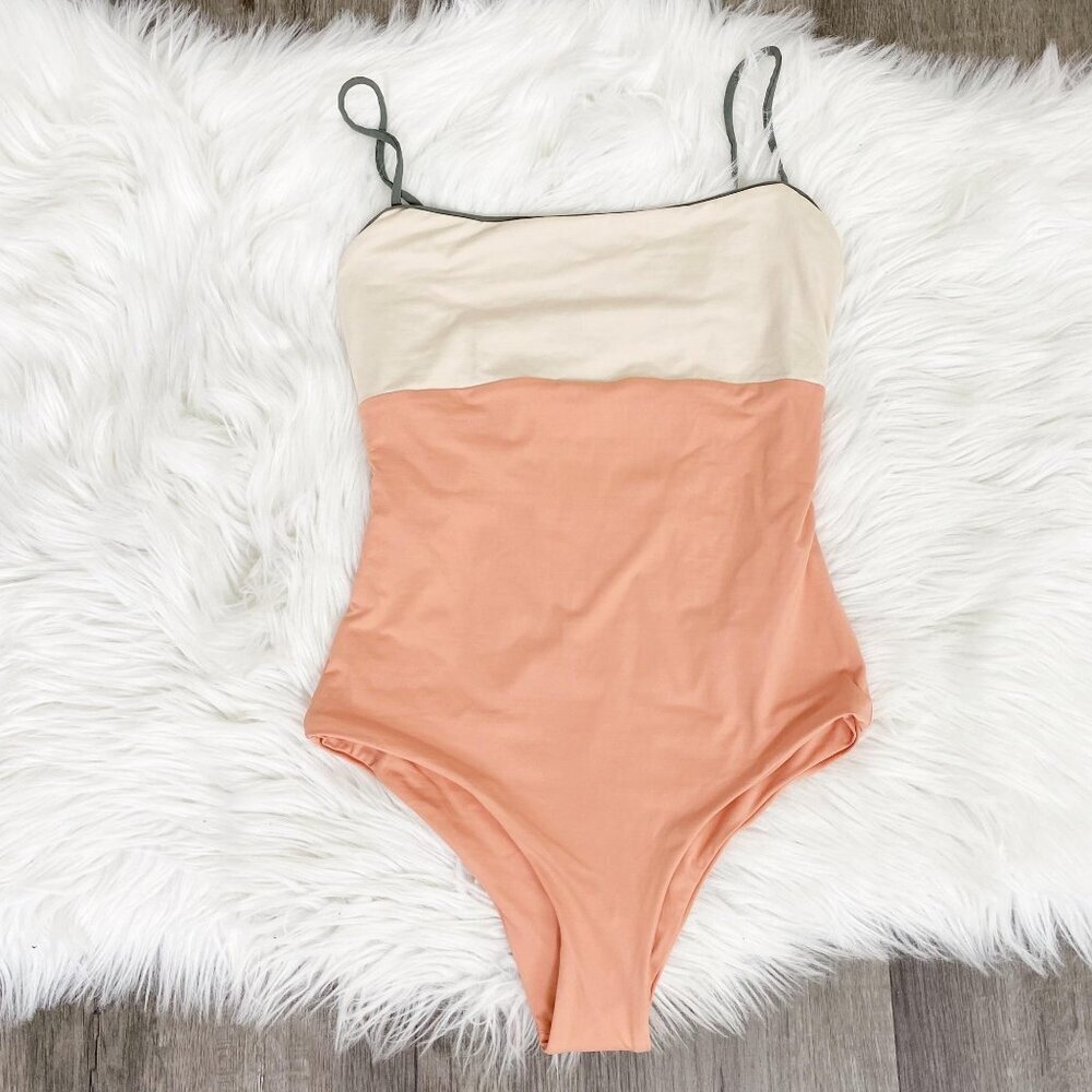 Tavik Womens XS Scarlett Color Block Moderate One Piece Swimsuit